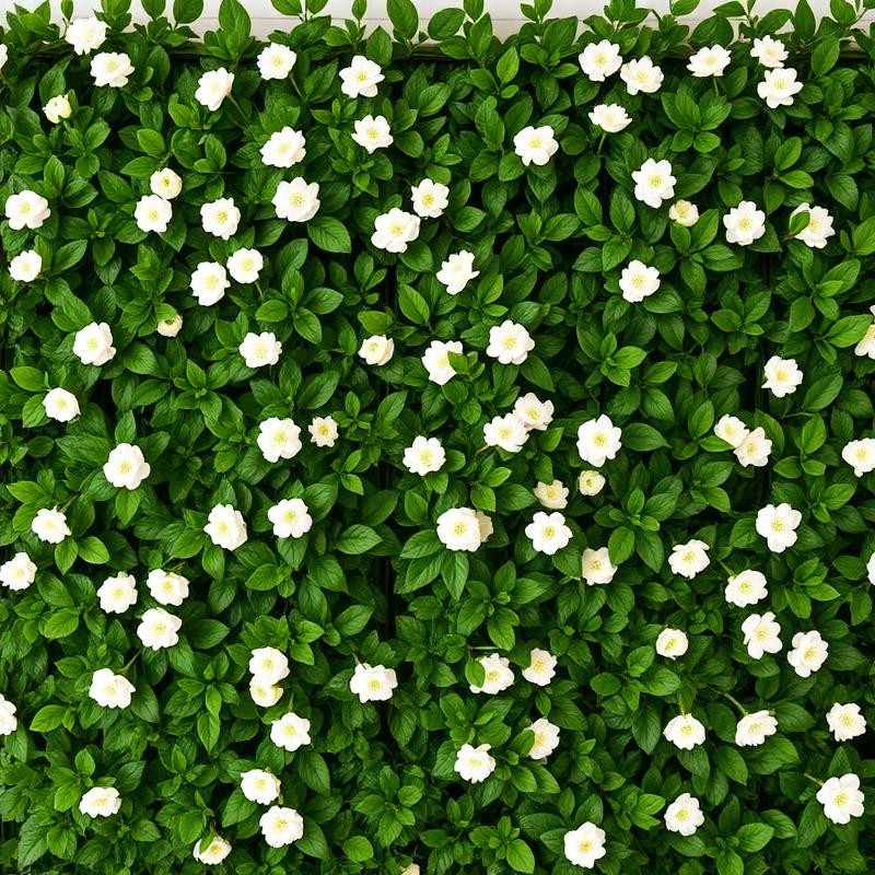 Blumen- und Grünwand als Fotobox-Hintergrund für Feiern im Landkreis Celle